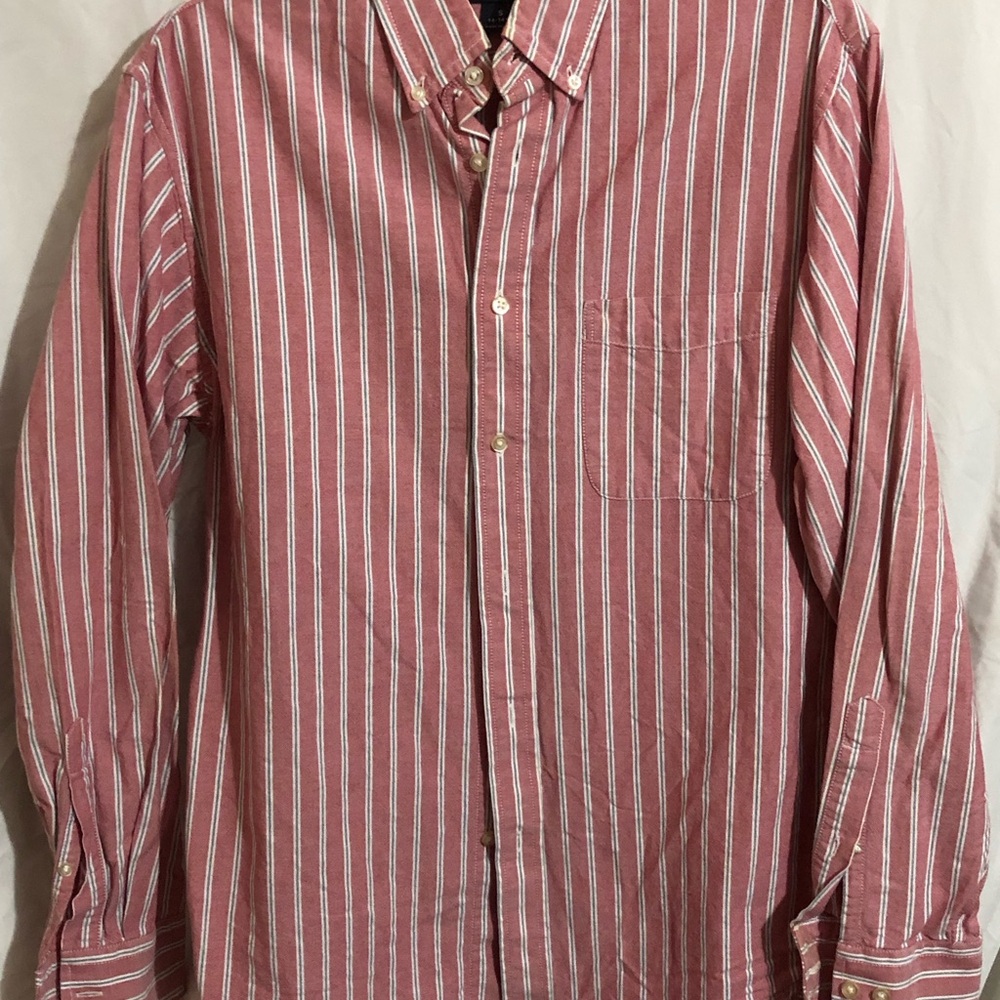 Men's Red Striped Shirt